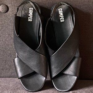 Black Camper Sandals